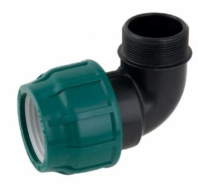 Γωνία ρακόρ κοχλιωτή αρσενική 10 ΑΤΜ Φ16x1/2