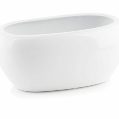 Κεραμική ζαρντινιέρα Piano λευκό χρώμα