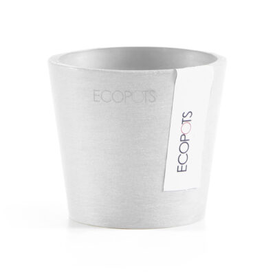 Ecopots Γλάστρα Amsterdam Mini 8 Pure White