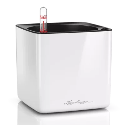 Lechuza Cube Glossy 14 White High-Gloss