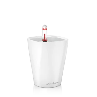 Lechuza Mini Deltini White High-Gloss