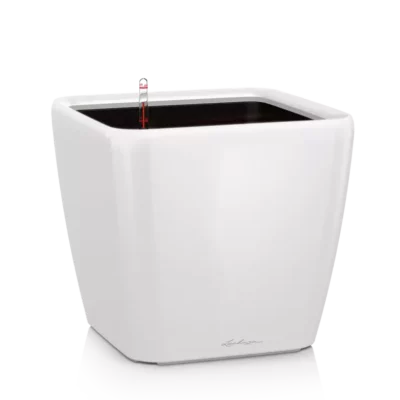Lechuza Quadro LS 28 white high-gloss