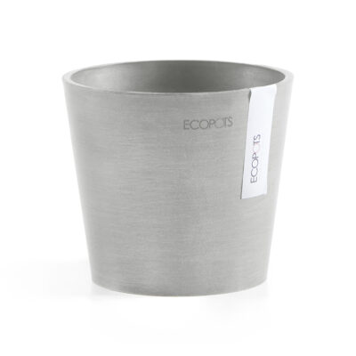 Ecopots Γλάστρα Amsterdam Mini 13 White Grey