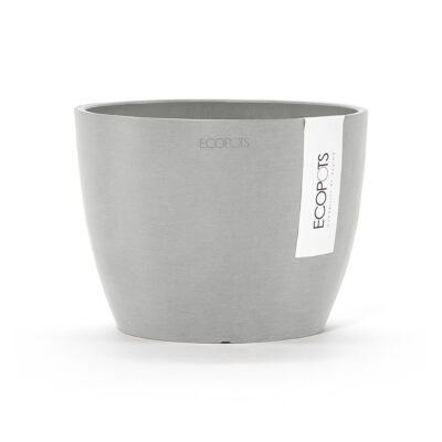 Ecopots Γλάστρα Stockholm 16 White Grey