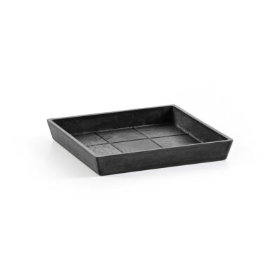 Ecopots Πιάτο Τετράγωνο 20 Dark Grey