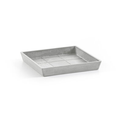 Ecopots Πιάτο Τετράγωνο 20 White Grey