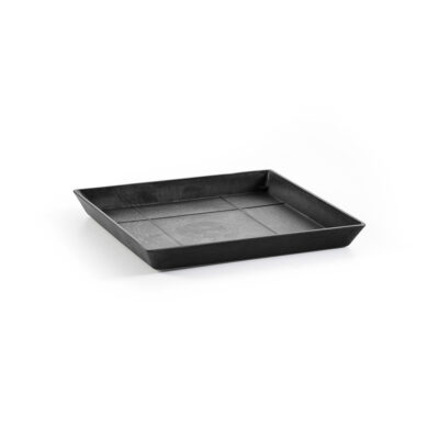 Ecopots Πιάτο Τετράγωνο 40 Dark Grey