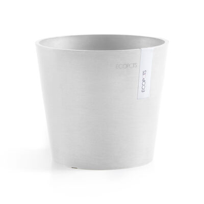 Ecopots Γλάστρα Amsterdam Mini 17 Pure White
