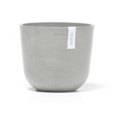 Ecopots Γλάστρα Oslo mini 19 White Grey