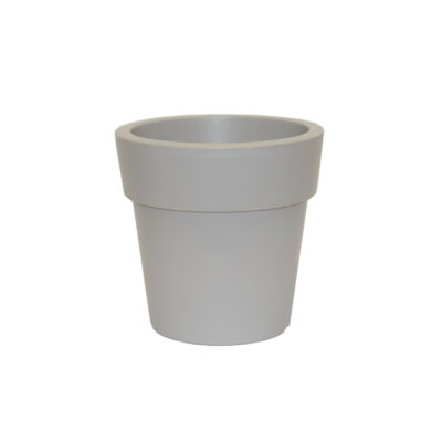 Linea γλάστρα στρογγυλή χαμηλή taupe 3,5lt