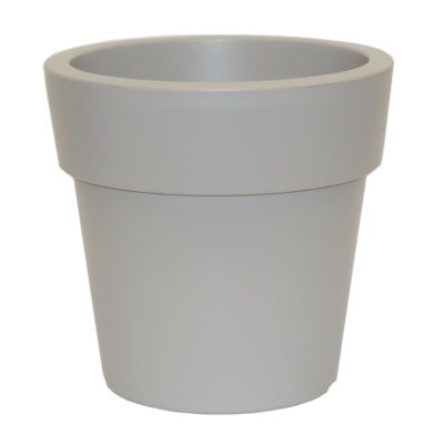 Linea γλάστρα στρογγυλή χαμηλή taupe 30lt