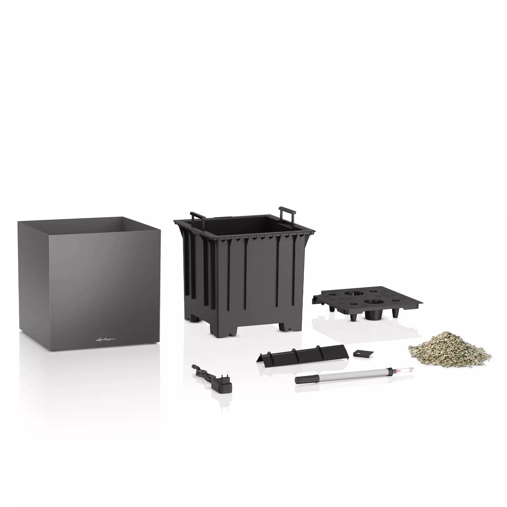 Lechuza Canto Premium 40 low LED white high-gloss - Image 2