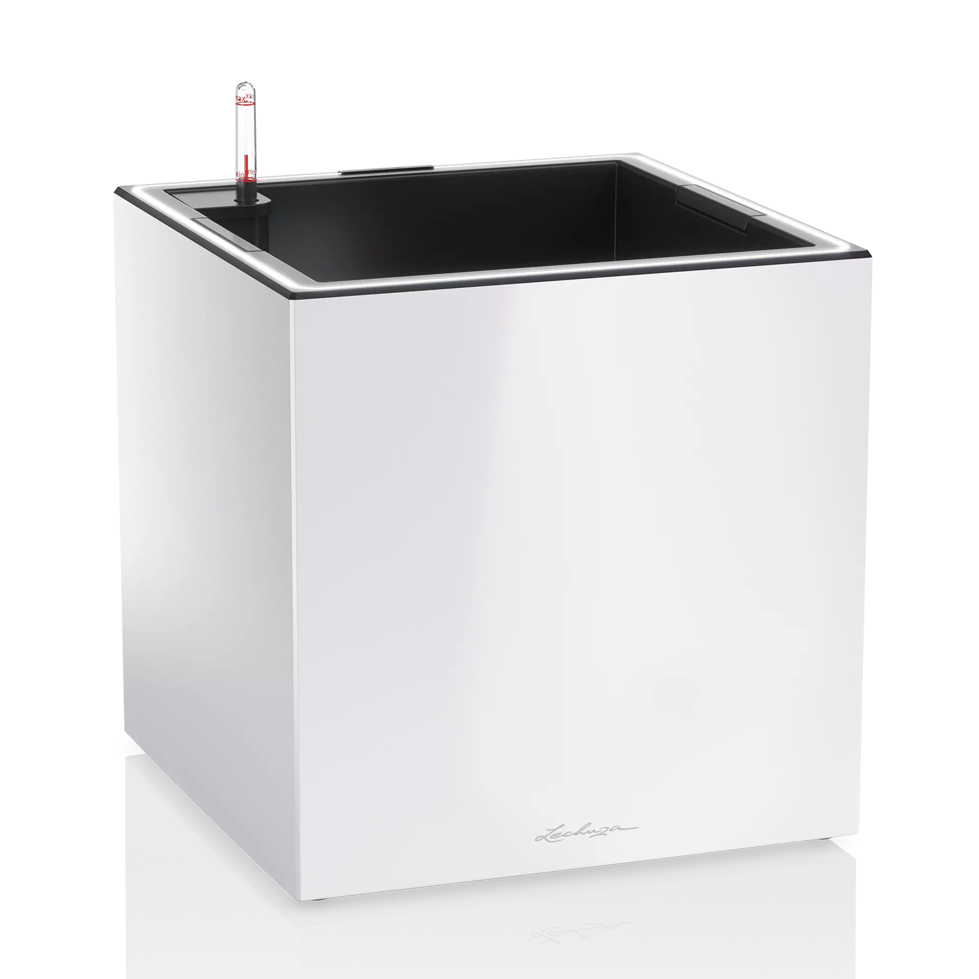 Lechuza Canto Premium 40 low LED white high-gloss