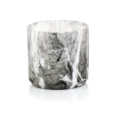 Κυλινδρικό κασπώ μαύρο μάρμαρο Lisbon 14x14