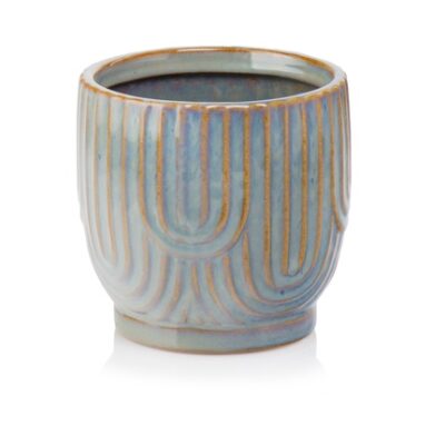 Κεραμικό κασπώ λευκό Vintage 14x13